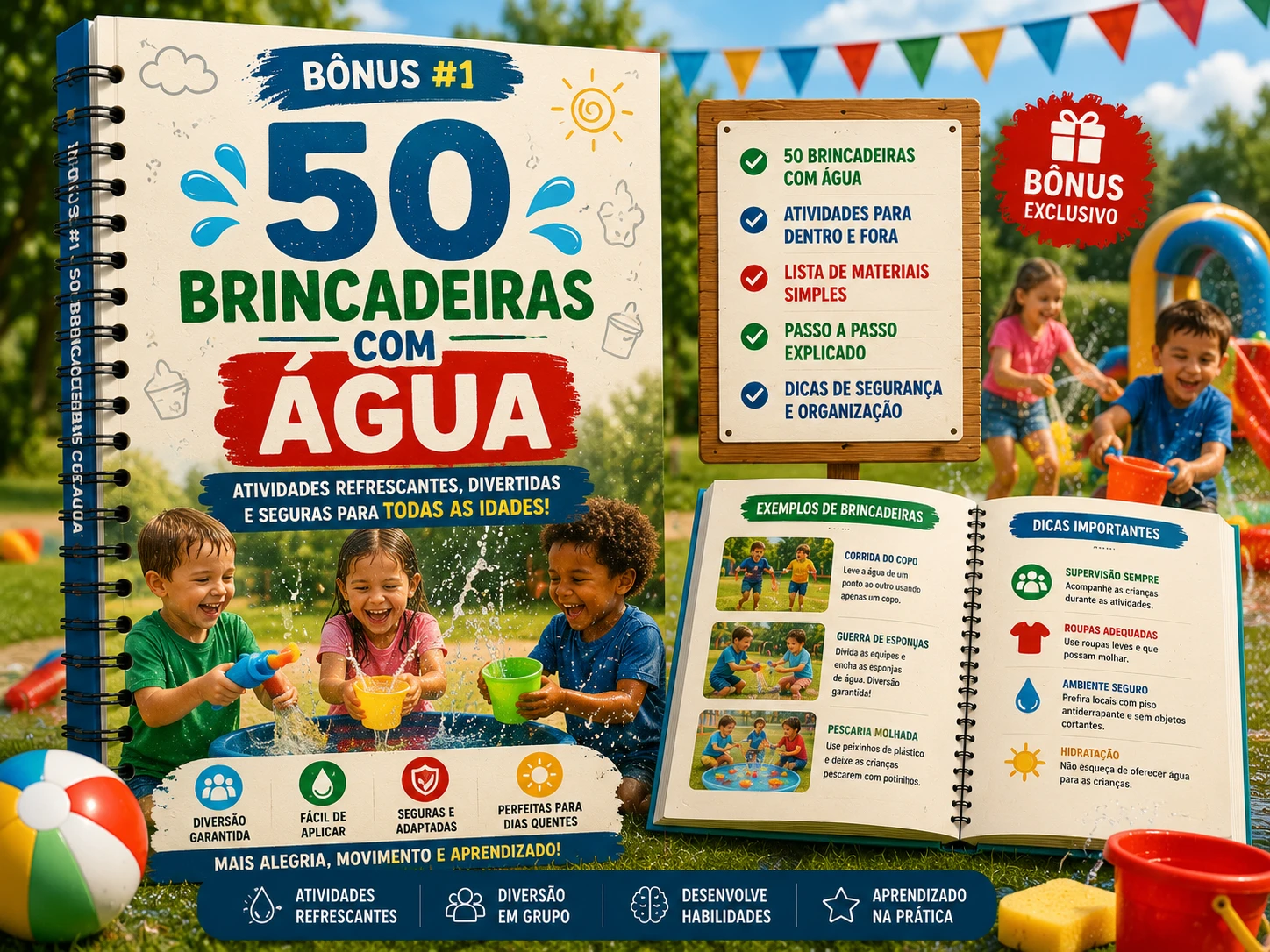 50 Brincadeiras com Água