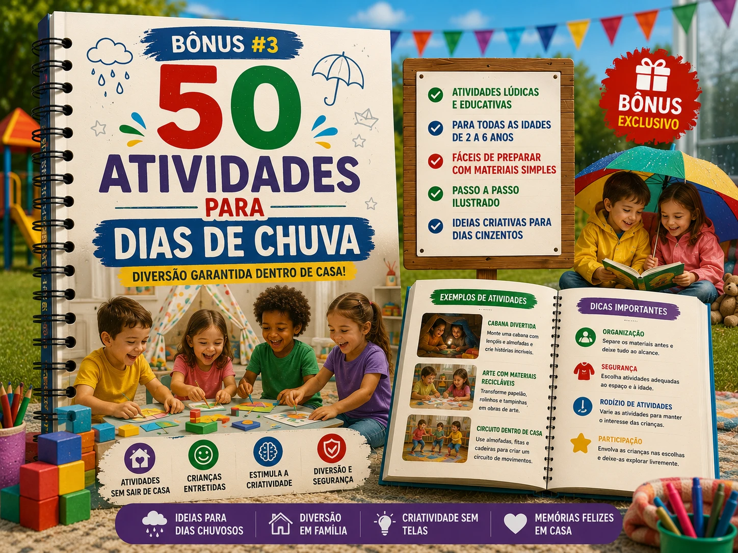 50 Atividades para Dias de Chuva