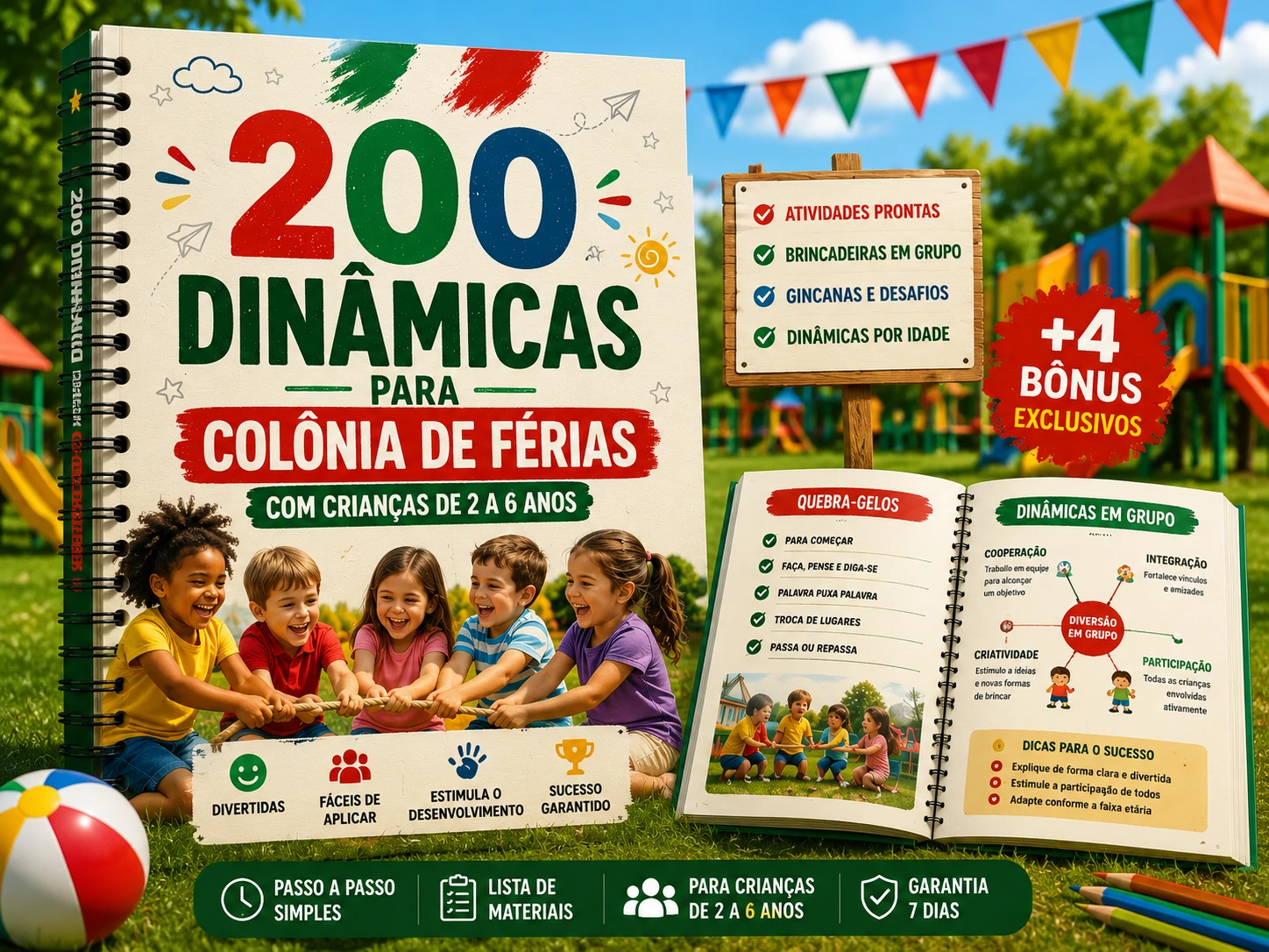 200 Dinâmicas para Colônia de Férias